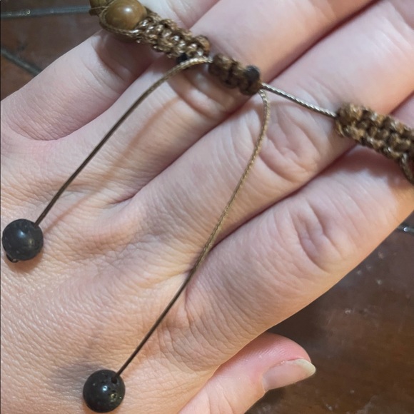 Lava stone adjustable bracelet - Picture 3 of 3